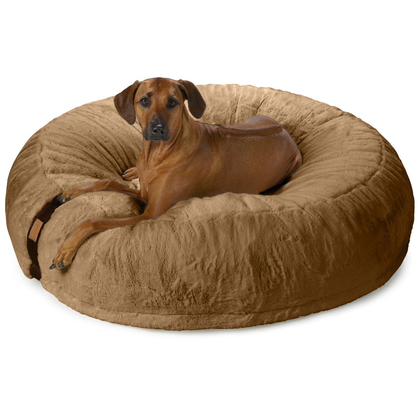 Premium Hundekissen Groesse XXL mit mit 125cm Durchmesser für grosse Hunderassen wie Ridgeback