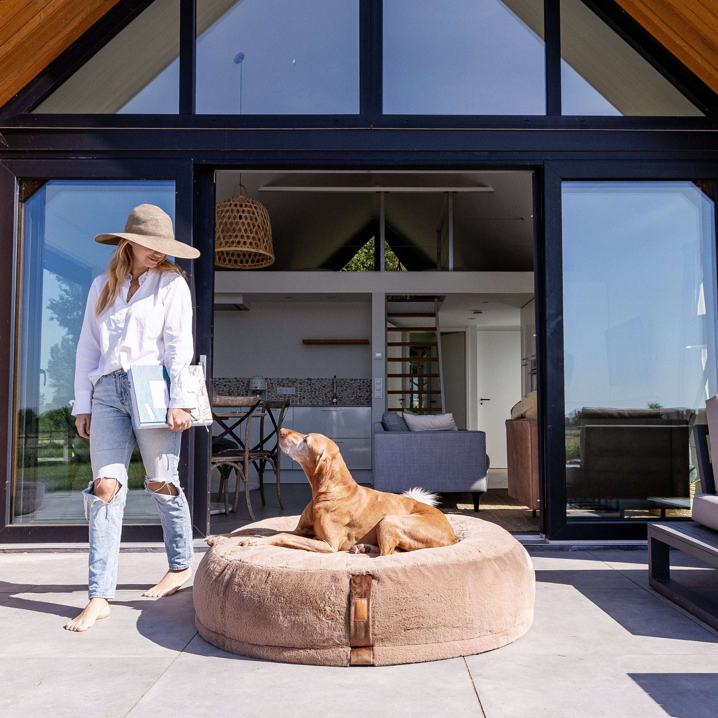 Hyggebed® - Das orthopädische Hundebett Maroon