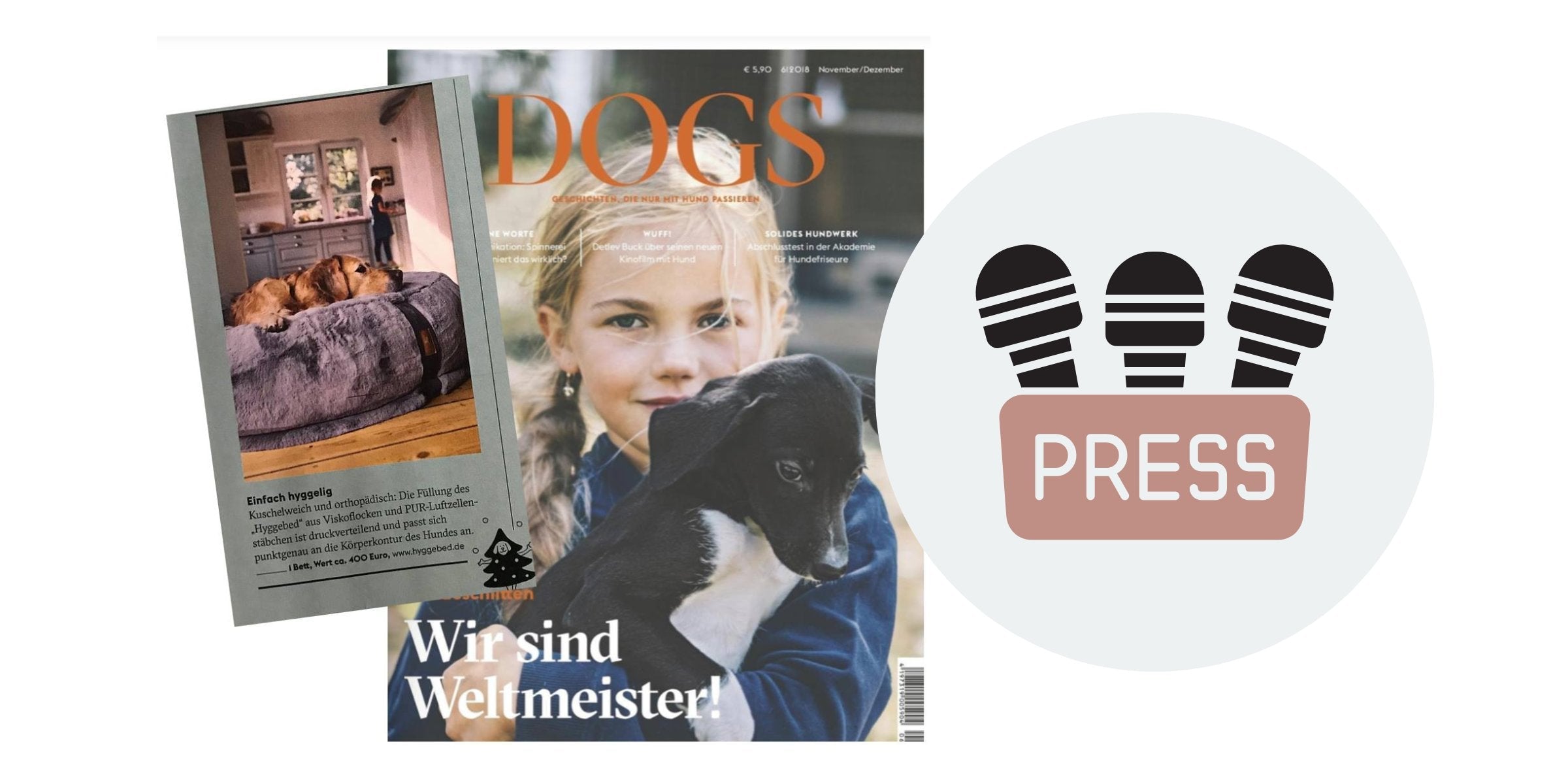 Hyggebed im DOGS Magazin